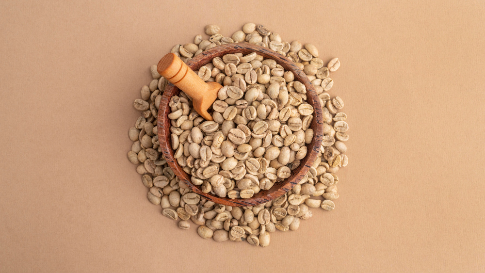 White coffee calories are higher due to the roasting process