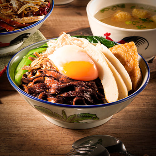 Mi kering asli atau pan mee pedas